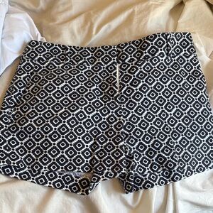Loft Liviera Black and White Geo Print Women's Shorts